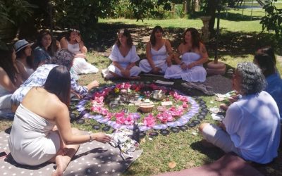Hermoso circulo de energía femenina.